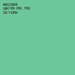 #6CC89B - De York Color Image